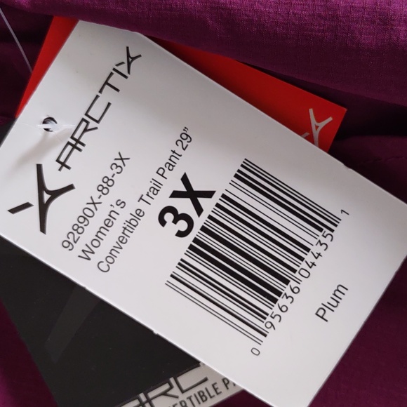 NWT Arctix 3X Plum Purple Convertible Trail Pant 29" Inseam - Picture 6 of 16